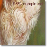 Pets/Animals portrait - 95% completed (details of hair)