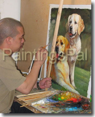 Processing example of realism Pet Portrait Reproduction by Artist JY Li