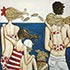 oil reproduction sample #428 Family at the Beach