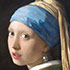 Oil painting reproduction sample #102 The Girl with a Pearl Earring (Dutch: Het Meisje met de Parel) 1665-6 by Johannes Vermeer, reproduced by PaintingsPal artist John Z