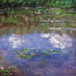 Claude Monet oil painting reproductions #173 Water Lilies (the clouds) reproduced by PaintingsPal painter XD Wen