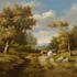 Reproduction samples #199 Classical Countryside Landscape recreated by PaintingsPal artist PS Pu in 2004