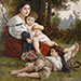 Oil painting reproduction #33 Le Repos by William Bouguereau